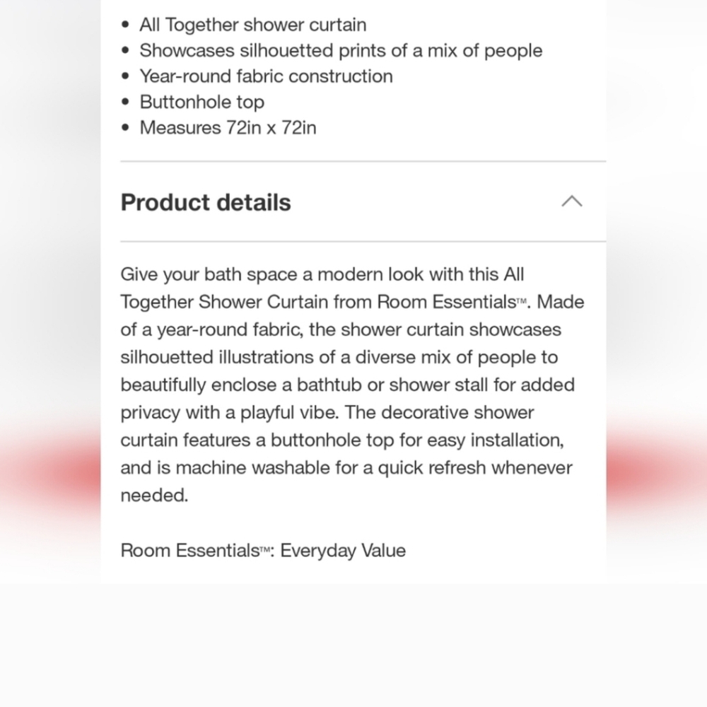 NEW 2 Pack Room Essentials "All Together" Multi Color Shower Curtains72" x 72" - Picture 2 of 6